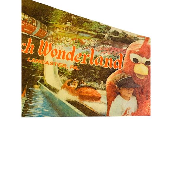 Vintage 29.5 Inch Dutch Wonderland Pennant Souvenir Felt Flag Lancaster PA - Picture 3 of 11